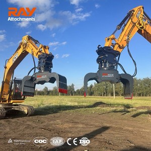 Pinza Hidráulica Profesional de Alta Resistencia para Demolición y Clasificación, 4 Acopladores Intercambiables, Motor, Compatibilidad con Excavadoras de 1-30t, <span class=keywords><strong>RAY</strong></span> - Product Image 6