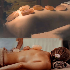 Pierre de bain écologique au sel rose de l'Himalaya 100% haute qualité, riche en bienfaits, faite à la main, personnalisable, pour massage du corps et des pieds - Product Image 4