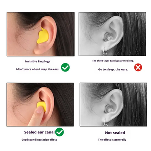 سدادات أذن على شكل إيميبوبو للنوم المضاد للضوضاء، سدادات أذن بلاستيكية عازلة للصوت، غير سامة وصديقة للأذن وآمنة جوهريًا - Product Image 4