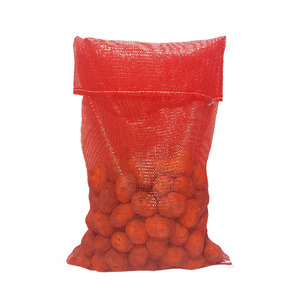Sacs tubulaires en PP Leno robustes de 50 kg pour oignons et pommes de terre, sacs en filet PE avec cordon de serrage, personnalisation acceptée - Product Image 1