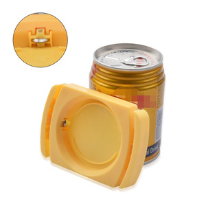 Yellow <b>Plastic</b> Bottle Opener Rectangle Shape Multi Functional Wine Beverage Opener For Home <b>Kitchen</b> Use - Product Image 4