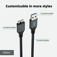 Câble d'extension de chargeur de données USB 3.0 Type A vers Micro B WISTAR pour disque dur HDD