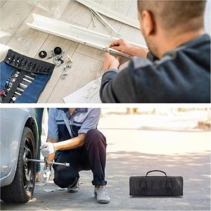 Customized 32 Pocket Repair Wrench Tote Storage <b>Bag</b> Folding Waterproof Oxford Fabric <b>Tool</b> Storage Square Pattern PC Outdoor Use - Product Image 3