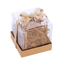 Plastique PET transparent recyclable 8*8*8 CM/10*10*10CM boîtes-cadeaux carrées en PVC Transparent pour l'emballage de Cubes en vinyle
