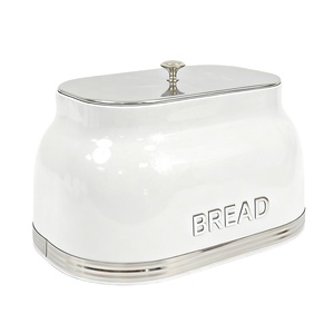 Boîtes à pain en métal <span class=keywords><strong>vintage</strong></span> Grande boîte à pain et ensemble de 3 pièces avec <span class=keywords><strong>sucre</strong></span>, thé et café - Product Image 4