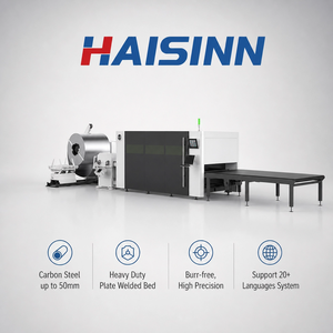 เครื่องตัดเลเซอร์โลหะแบบม้วนอัตโนมัติ 1500W 2000W 3000W ลดราคาจากโรงงาน เครื่องตัดไฟเบอร์เลเซอร์ CNC สำหรับม้วนโลหะ สายการผลิต - Product Image 1