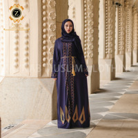 Zaynab Ramadan Abaya Robe abaya plissée faite à la main Designs turcs Nouveautés Dernières Abaya de Dubaï Robe musulmane pour femme