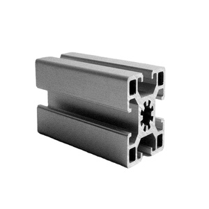 Profilé d'extrusion en aluminium série 6000 T5 anodisé pour cadre de porte et fenêtre industrielle, profil en T <span class=keywords><strong>100x100</strong></span> avec service de pliage - Product Image 4