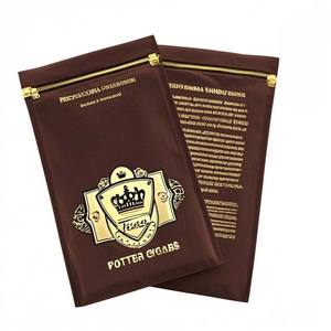 Sacs à cigares avec logo personnalisé Humidité Tabac Sac d'emballage pour cave à cigares Ziplock - Product Image 4