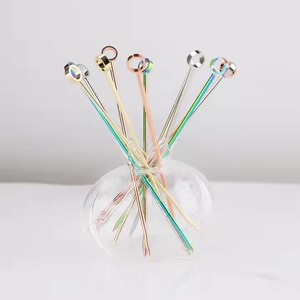Piques à <span class=keywords><strong>cocktail</strong></span> en acier inoxydable 304, réutilisables, outils de <span class=keywords><strong>bar</strong></span> en métal, brochettes à martini et olives en acier inoxydable - Product Image 3