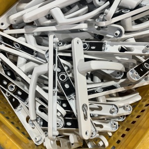 Ensemble <span class=keywords><strong>de</strong></span> poignées <span class=keywords><strong>de</strong></span> <span class=keywords><strong>porte</strong></span> en bois à mortaise réglable à bas prix en alliage d'aluminium à battant - Product Image 6