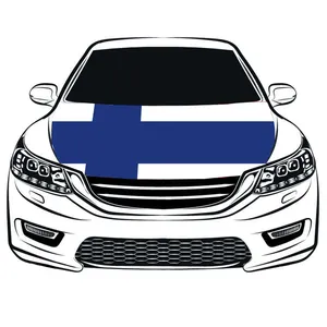 햇빛 사용자 정의 깃발 스포츠 광고 핀란드 국기 작은 후드 거울 창 막대기와 자동차 플래그