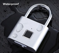 Cadenas intelligent à empreinte digitale en acier inoxydable, alimenté par batterie rechargeable USB