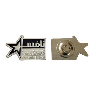 Metal metálico esmalte suave círculo circular en forma de imán magnético tabreed insignias broche abrigo pecho etiqueta solapa pin insignia pines - Product Image 5