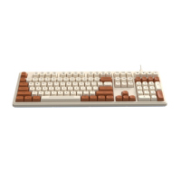 Clavier de jeu à membrane MF108 avec logo personnalisé, 108 touches, anti-ghosting, USB Type-C pour PC