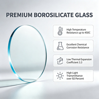 Disque en verre borosilicate haute pression pour regard de niveau de récipient sous pression, fenêtre d'observation résistante aux produits chimiques pour réacteur industriel