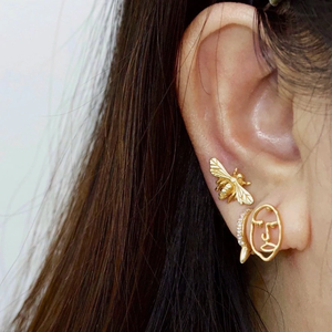 <span class=keywords><strong>Rihanna</strong></span>-pendientes de aro con diamantes de cristal chapados en oro para mujer y niña, aretes de Aro para fiesta y boda - Product Image 3