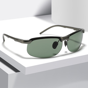 Lunettes de soleil polarisées Conchen, demi-monture, verres PC UV400, pour cyclisme, pêche, sports de plein air, hommes et femmes, protection solaire - Product Image 2