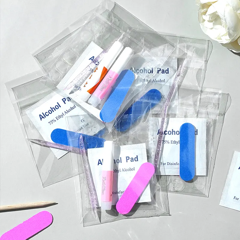 Disposable Manicure Kit Nail Files Set Stamping Polish Manicure Art Press 0n Nail Tool