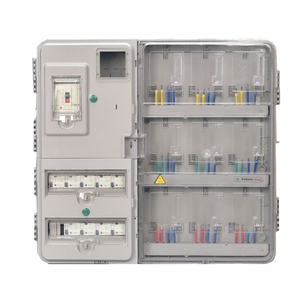 Boîtier de compteur électrique extérieur multi-portes avec protection en acier inoxydable et ABS - Product Image 2