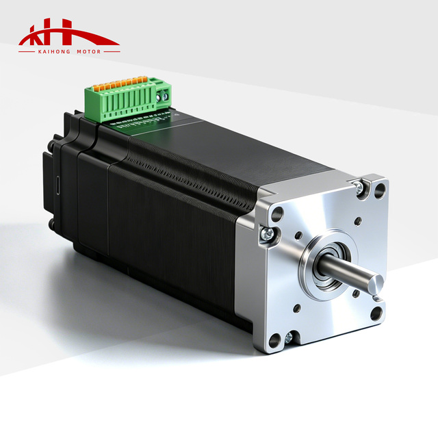 Kaihong 57x57x145mm 36VDC 3000RPM 180W 0.60Nm 8mm Shaft Nema 23 Brush Integrated Servo Motors Fan IP54 Pulse Control CNC