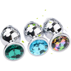 Juguetes sexuales anales para parejas, tapón anal de metal de acero inoxidable con joyería de cristal, consolador vibrador, tapón anal de tacto suave - Product Image 5