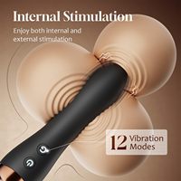 Vibromasseur double tête USB rechargeable pour adulte, 24 modes de vibration, point G, AV, outil de masturbation chauffant, clitoridien, pour couple, S&M et solo