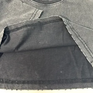 US size Custom Logo 95%Cotton 5%Spandex 170g new design loose fit little drop shoulder brand blank oversized men t shirt