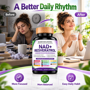 แคปซูล NAD+ เรสเวอราทรอล สารต้านอนุมูลอิสระ ผลิตภัณฑ์เสริมอาหารสำหรับผู้ใหญ่ รับผลิตแบบ Private Label ขายส่ง - Product Image 5