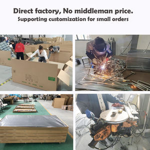 Conjunto de Muebles de Jardín de Estilo Industrial con Estructura Metálica Ligera y Mesa de Listones, Estilos Personalizables para Patio Trasero - Product Image 3