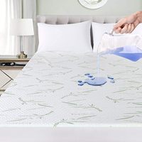 Housse de matelas rafraîchissante en viscose de bambou Aosen 270 GSM, douce et respirante, style ajusté avec poches extensibles de 18 pouces de profondeur