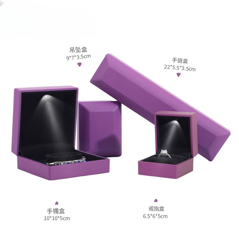 Scatola luminosa a LED viola