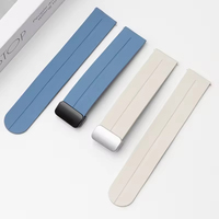 Accesorios para reloj inteligente, correa de silicona transpirable de liberación rápida universal, 20mm, 22mm, resistente al agua, suave para