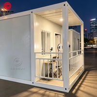 Cogsun Maison préfabriquée mobile de luxe personnalisée, pliable et extensible, en vente