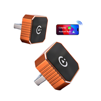 Adaptateur sans fil CarPlay et Android Auto 2 en 1 OEM du fabricant, boîtier métallique, convertit le filaire en sans fil, dongle USB, plug and play