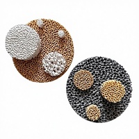 Plaque en céramique microporeuse en mousse, composite d'alumine, de carbure de silicium et de zircone, résistante aux hautes températures, absorption thermique