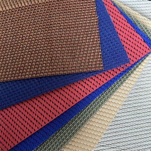 Vải Teslin Chống Cháy Bền Giá Rẻ Bán Sỉ Họa Tiết <span class=keywords><strong>Twill</strong></span> Vải Dệt Bọc Pvc Cho Tấm Lót Đĩa - Product Image 1