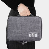 Tas Penyimpanan Perjalanan Kapasitas Besar Premium EVA Hard Shell Case Cable Organizer untuk Elektronik, Earphone & Aksesoris Kabel Data