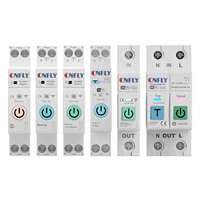 Disjoncteur intelligent TUYA WiFi sans fil avec minuterie, compteur d'énergie KWH, télécommande et protection contre les surtensions 40A