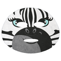 Matériel sec de tissu de feuille de masque facial imprimé par modèle animal fortement pigmenté avec le contenu de fibre