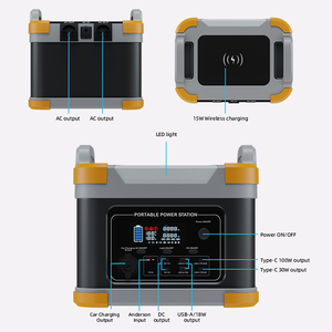 BPI nhà máy mới 1000W/2000W Máy phát điện năng lượng mặt trời nhanh 2.5h sạc cắm trại cung cấp điện khẩn cấp bao gồm cả xe nhảy khởi động EU/chúng tôi - Product Image 5