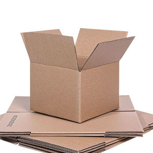Mobiele herbruikbare recyclebare golfkartonnen stevige dozen, opvouwbaar en aanpasbaar voor cadeau- en knutselopslag en -transport - Product Image 1