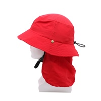 Chapeau de soleil personnalisé imperméable UPF50+ à large bord unisexe pour la pêche, le cyclisme et l'usage quotidien, avec rabat de cou amovible et sangle de sécurité sous le menton, style bob de surf