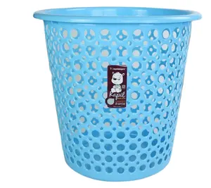 卸売プラスチック洗濯製品色の青い洗濯かご洗濯かご汚れた服オーガナイザープラスチック収納バスケット