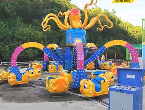 Indoor-Kinderspielgerät: Schaukel-Oktopus-Fahrgeschäft aus Fiberglas und Metall für Freizeitparks – Stahlkonstruktion, Weihnachtsaktion, Abenteuerpark - Product Image 6