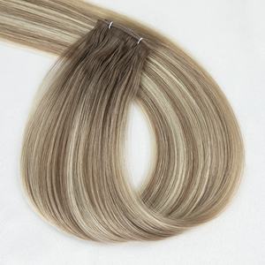 Extensiones de cabello de trama de Genius Invisible fino ruso Cabello humano dibujado doble 20g Nueva trama atada a mano Trama de Genius - Product Image 1