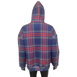 Sweat à capuche en maille gaufrée surdimensionné tendance personnalisé pour hommes Fermeture éclair de haute qualité Sweat à capuche en maille gaufrée délavée pour hommes - Product Image 6