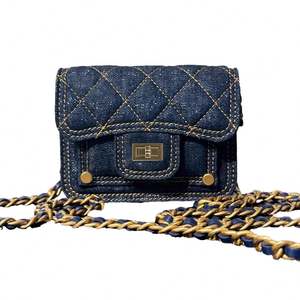 Bolso bandolera para mujer estilo retro vaquero con cierre de presión, estilo informal y versátil DAQI para todas las estaciones - Product Image 4