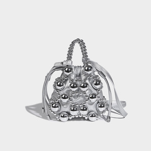 Design High-End Satchel Crossbody <b>Bag</b> Fashionable Versatile Beaded <b>Bag</b> Exquisite Cut Bead Woven PU <b>String</b> Tanjing - Product Image 6