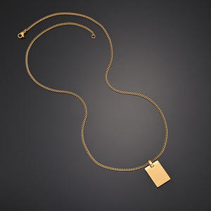 Collar con colgante de nombre inspirador de acero inoxidable chapado en oro de 18 quilates, caja de cadena, letra grabada, perla, foto inspiradora, joyería - Product Image 5